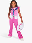 Barbie Kids' Cowgirl Costume, Pink, 5-6 years