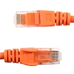 10 x Orange 5m CAT6 RJ45 ETHERNET LAN CABLE Printer Server Console PC Internet