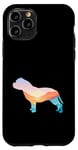 Coque pour iPhone 11 Pro Bully Dog Nature Randonnée Chien Sunrise Adventure