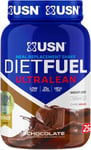 USN Diet Fuel Ultralean Chocolate 1KG: Meal Replacement Shake, Diet Protein Powd