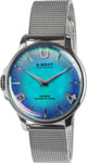 U-Boat Watch Rainbow 38 Blue SS Bracelet D