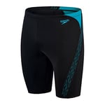 Speedo Hyper Boom Splice II Jammers de natation Homme, Noir/Bolt, XXS