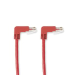 Black box BLACK BOX SPACEGAIN CAT6 UTP ANGLED PATCH CABLE - 4.5M, RED, 90° DOWN TO (EVNSL236-0015-90DD)