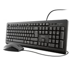 Ensemble clavier et souris Trust 23972 PRIMO Noir