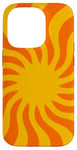 Coque pour iPhone 14 Pro Simple style rétro années 70 soleil et rayons