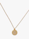 kate spade new york Mini Initial Pave Cubic Zirconia Pendant Necklace