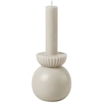 Cozy Living-Cozy Candle Candleholder- White- S- 18H Stearinlys, M Light Stone Grey