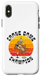 Coque pour iPhone X/XS Champion du jeu de grue drôle