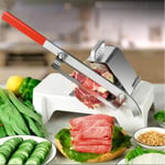 RuiXia Manual Frozen Meat Slicer, 43x30x17cm Stainless Steel Vegetable Herb Ginseng Meat Cutter Beef Mutton Roll Meat Food Slicer Slicing Machine for Home Cooking Kit of Hot Pot