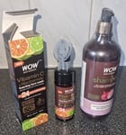 WOW Onion Shampoo With Red Onion Seed Oil Black Seed 600ml And Face Wash