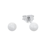 Amor Boucles d'oreilles clous boucles d'oreilles pour femme en argent sterling 925, 0,4 cm, argent, livrées dans une boîte cadeau, 9063413