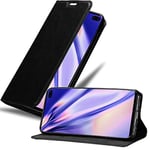 cadorabo Coque pour Samsung Galaxy S10 Plus en Noir Nuit - Housse Protection avec Fermoire Magnétique, Stand Horizontal et Fente Carte - Portefeuille Etui Poche Folio Case Cover