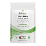 Bodygenix Feverfew 1000mg Tablets - Migraine Headaches Relief Joints Health Anti Inflammatory Natural Supplement - 30 Tablets 1 Month Supply