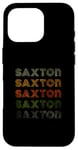 Coque pour iPhone 16 Pro Love Heart Saxton Tee Grunge Vintage Style Saxton Noir