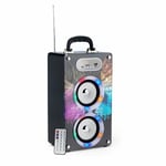 Steepletone Portable Sound Box Speaker USB Wireless Bluetooth Disco Design