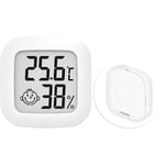 Thermometre interieur Hygromètre intérieur, Mini Hygromètre Thermomètre extérieur Digital Thermomètre intérieur pour Maison Terrarium Chambre Bébé