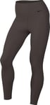 NIKE Women's W NK DF ZENVY HR 7/8 TGHT Leggings, Baroque Brown/Black, S