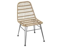 Chaise de jardin en résine tressée Lambada Sesame - Hespéride