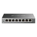 TP-Link TL-SG608E Switch Ethernet Gigabit 8 Ports Gigabit Hub RJ45, Switch Manageable, Idéal partage de connexion et mise en réseau pour les petites entreprises et les bureaux domestiques