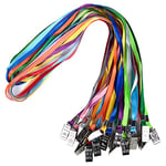 Wisdompro 20 Pack Office Lanyards, 17 Inch Colourful Plain Flat Nylon Neck Straps Bulk with Metal Bulldog Clip for ID Cards/Badges, Name Tags - Assorted Colours