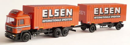 AWM, MAN F 2000 6x4 Carrier With Trailer 2 Axles "Elsen" 1/87, 1/87, AWM70361