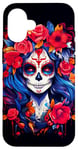 Coque pour iPhone 16 Dia De Los Muertos Masque La Catrina