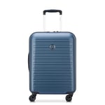 DELSEY PARIS - Segur 2.0 - Valise Cabine Rigide Slim - 55x40x20 cm - 35 Litres - XS - Bleu