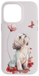 Coque pour iPhone 14 Pro Max Shih Tzu Papillon Chiens Mignons Shih Tzu