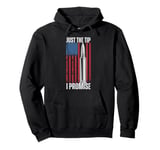 Just The Tip Gun Bullet US Flag Rifle Machine Gun Men Women Pullover Hoodie