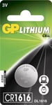 Batteri GP Lithium Knappcell CR1616 3v 35mah 1 / ST