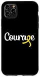 Coque pour iPhone 11 Pro Max Sarcomes osseux ou sarcome des os Courage avec ruban jaune