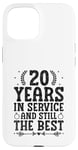 Coque pour iPhone 15 20 ans de service et toujours le meilleur anniversaire de mariage