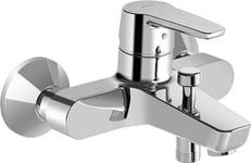 Hansa 51442193 Hansapinto Mitigeur de baignoire pour douche et aérateur de baignoire à réinitialisation automatique 20/19 l/min Projection 157 mm