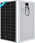 Panneau Solaire 100 W 12 V Module Monocristallin de Haute Efficacité pour Batterie de Camping-car, Bateau, Caravane et Applications Hors Réseau