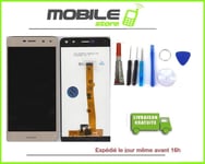 Ecran LCD + Vitre Tactile pour HUAWEI Y6 2017 couleur gold/or + outils + Colle