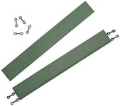 Andiamo Bordure à Plastique pour carrelage Longueur : 38 cm, Set : Constitué de 2 Bords Lattes Vert