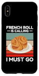 Coque pour iPhone XS Max Vintage French Roll appelle I Must Go Food Lover