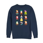 Snow White and the Seven Dwarfs Pixel Dwarf Sweatshirt navy