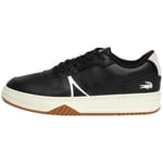 Baskets basses Lacoste  Baskets homme en cuir  Ref 58244 454 Noir/Beige