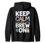 Kombucha Brewer Fermented Tea Scoby Brew On Kombucha Zip Hoodie