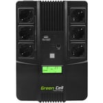 Onduleur Green Cell® - 800 VA (480 W) - Écran LCD - 6 prises Schuko