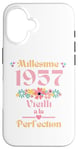 Coque pour iPhone 16 68 ans femme 1957 idée cadeau anniversaire drôle humour mam