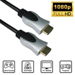 5m HDMI Cable Lead 1080p Full HD Compatible 24k GOLD Metal