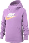 Nike G NSW PE Pullover Sweat-Shirt Fille, Violet Star/(White), FR : M (Taille Fabricant : M)