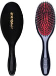 Denman Cushion Hair Brush (Small) with Soft Nylon Quill Boar Bristles - Porcupi