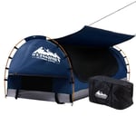 DS NA  Swag King Single Camping Canvas Free Standing Swags Blue Dome Tent - Tents - PR12936