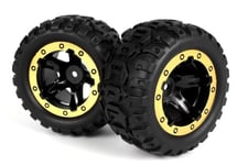 BLACKZON Slyder MT Wheels/Tires Assembled (Black/Gold)