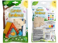 Make & Paint Your Own Mini Wooden Garden Bird House with Paints Age 5+ Children