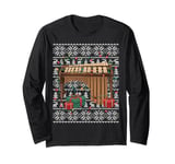 Xmas Sweater Style Ugly Musical Marimba Christmas Long Sleeve T-Shirt