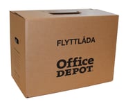 Office Depot Flyttlåda enkelwell 4mm / 560 x 330 410 mm 10 st/fp